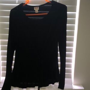 Black long sleeve shirt